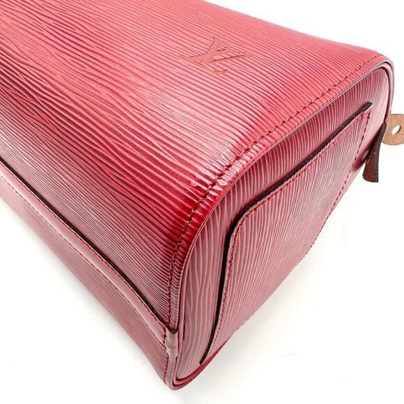 Louis Vuitton Castillian Red Epi Speedy 25 - Picture 6 of 9